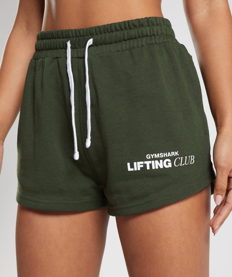 Gymshark Social Club Shorts Dam Olivgröna | SE-68241D