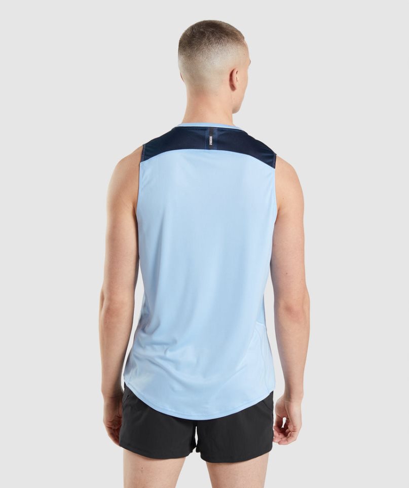 Gymshark Speed Evolve Linnen Herr Blå | SE-61903B