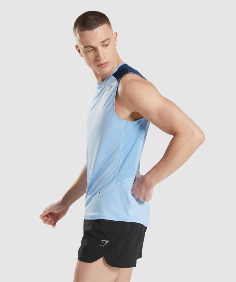 Gymshark Speed Evolve Linnen Herr Blå | SE-61903B