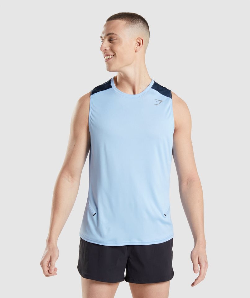 Gymshark Speed Evolve Linnen Herr Blå | SE-61903B