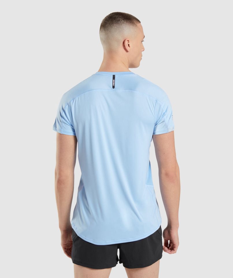 Gymshark Speed Evolve T-shirt Herr Blå | SE-41563T