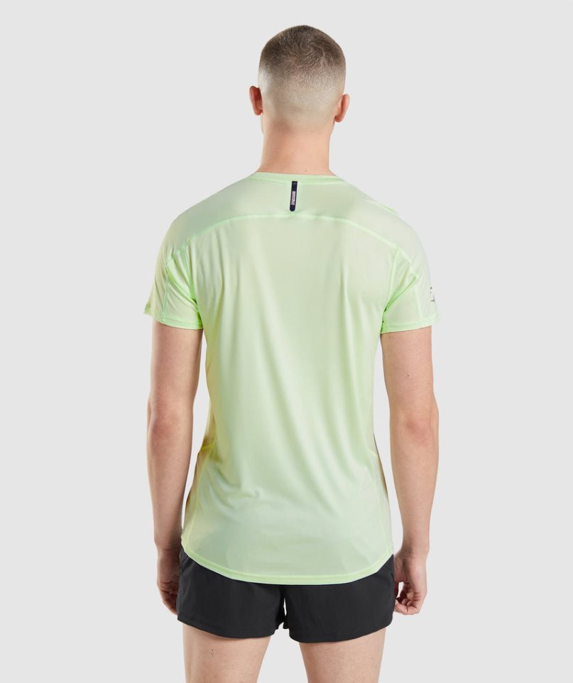 Gymshark Speed Evolve T-shirt Herr Ljusgröna | SE-23109H