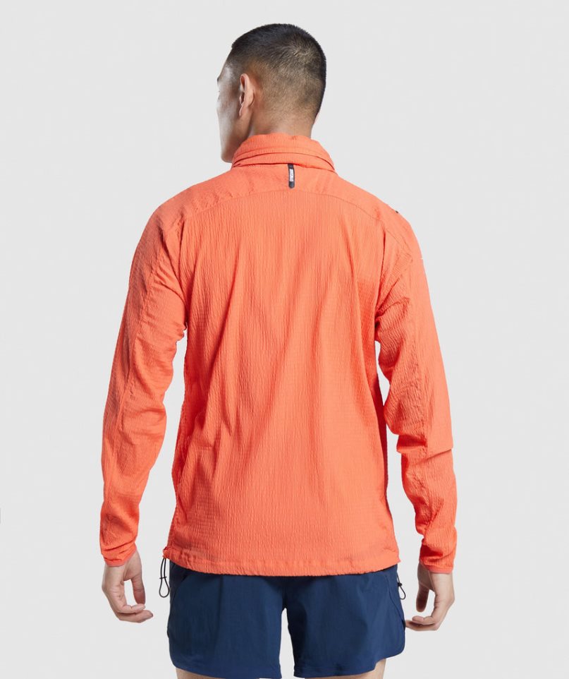 Gymshark Speed Evolve Vindjacka Herr Orange | SE-43650K