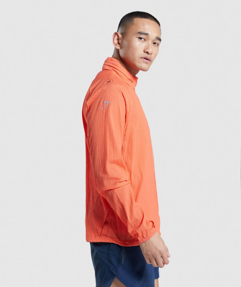 Gymshark Speed Evolve Vindjacka Herr Orange | SE-43650K