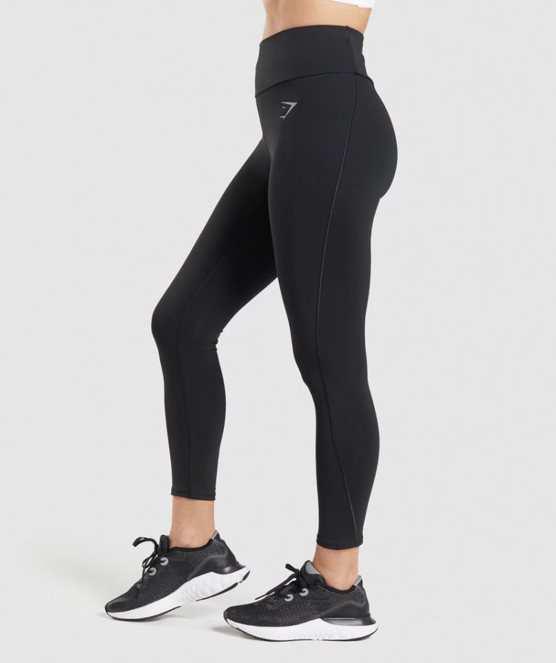 Gymshark Speed Leggings Dam Svarta | SE-93758F