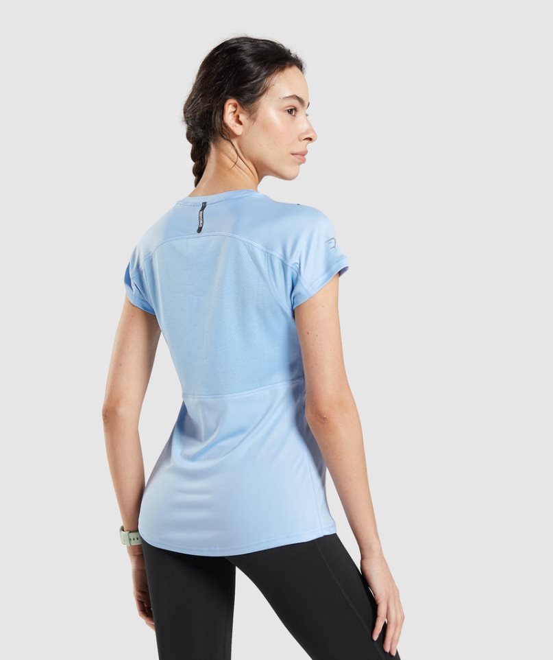 Gymshark Speed T-shirt Dam Blå | SE-47625R