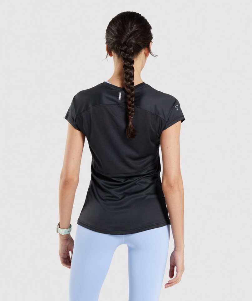 Gymshark Speed T-shirt Dam Svarta | SE-29436R