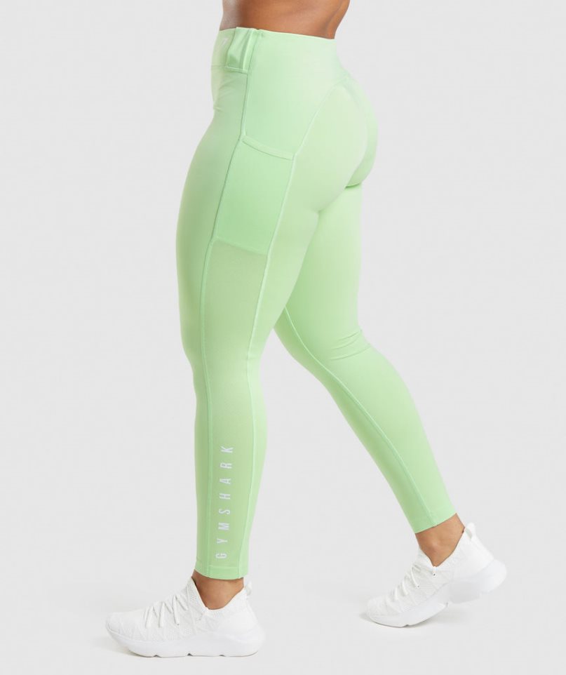 Gymshark Sport Leggings Dam Ljusgröna | SE-63159E