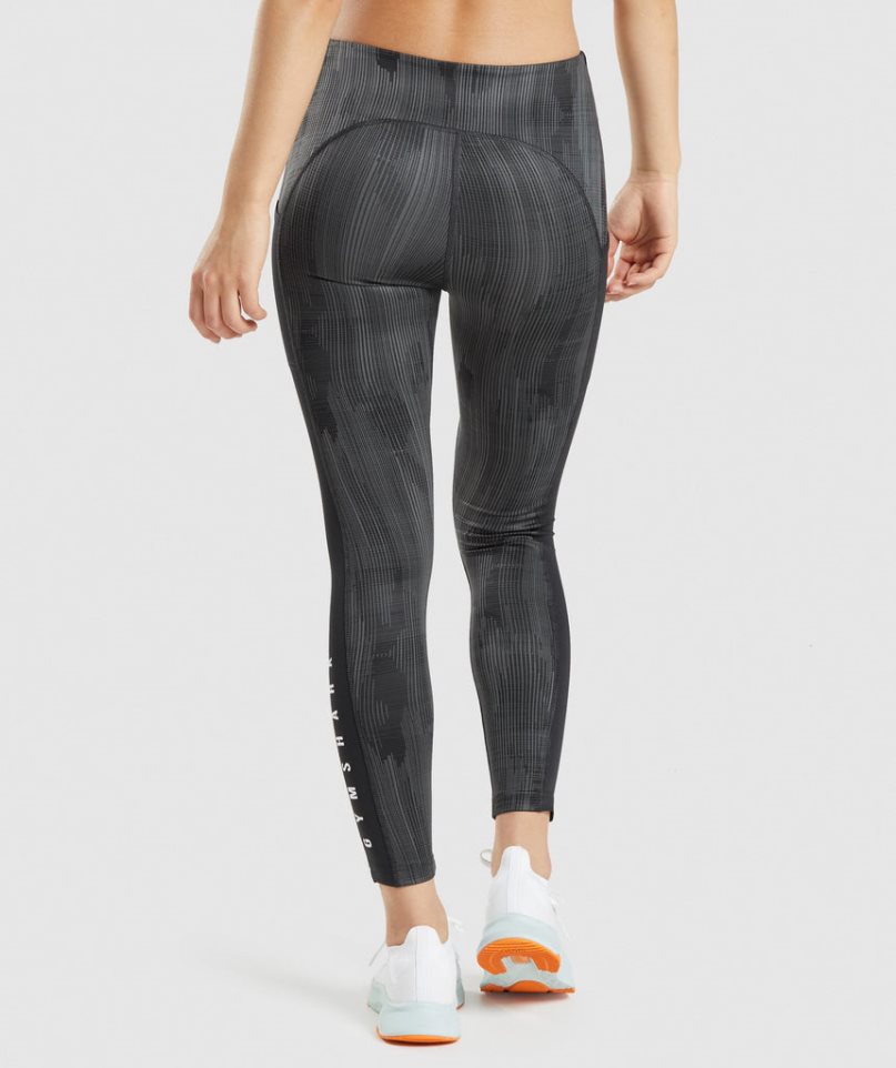 Gymshark Sport Leggings Dam Svarta | SE-12063M