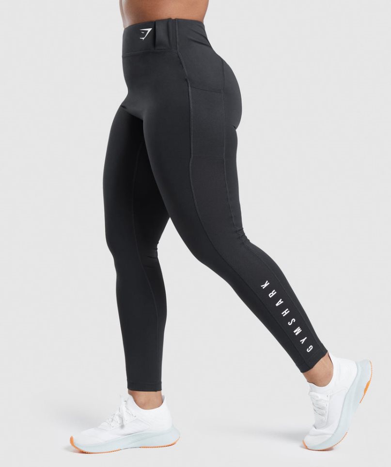 Gymshark Sport Leggings Dam Svarta | SE-72305Q