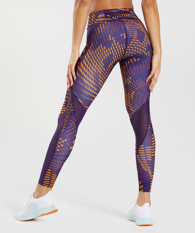 Gymshark Sport Löpar Leggings Dam Lila | SE-41032F