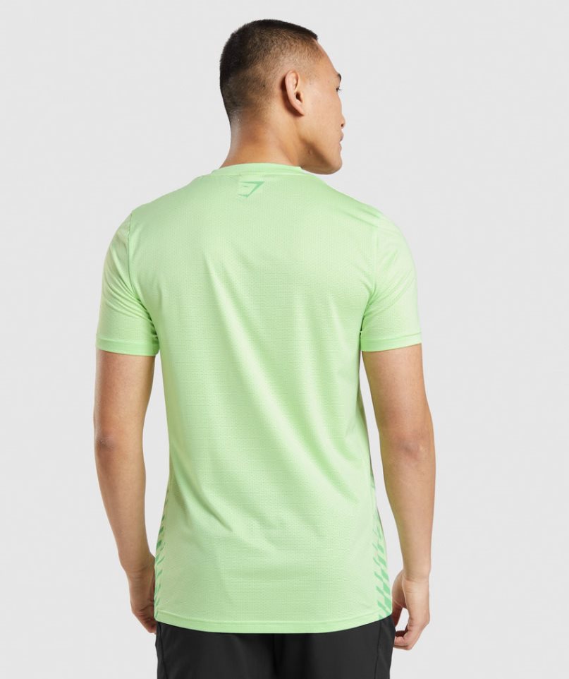 Gymshark Sport Stripe T-shirt Herr Mintgröna | SE-49216T