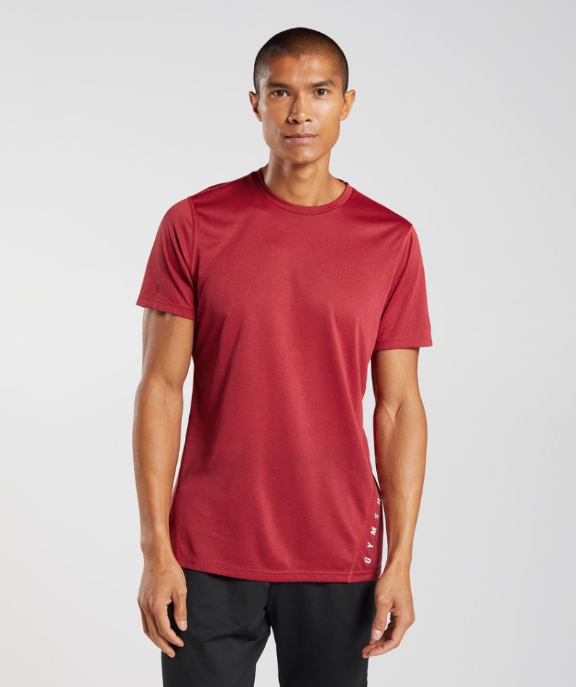 Gymshark Sport T-shirt Herr Röda | SE-16739W