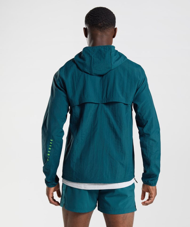 Gymshark Sport Vindjacka Herr Turkos | SE-57083Y