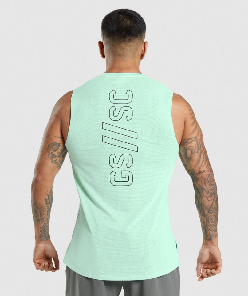 Gymshark Steve Cook Linnen Herr Mintgröna | SE-90513M