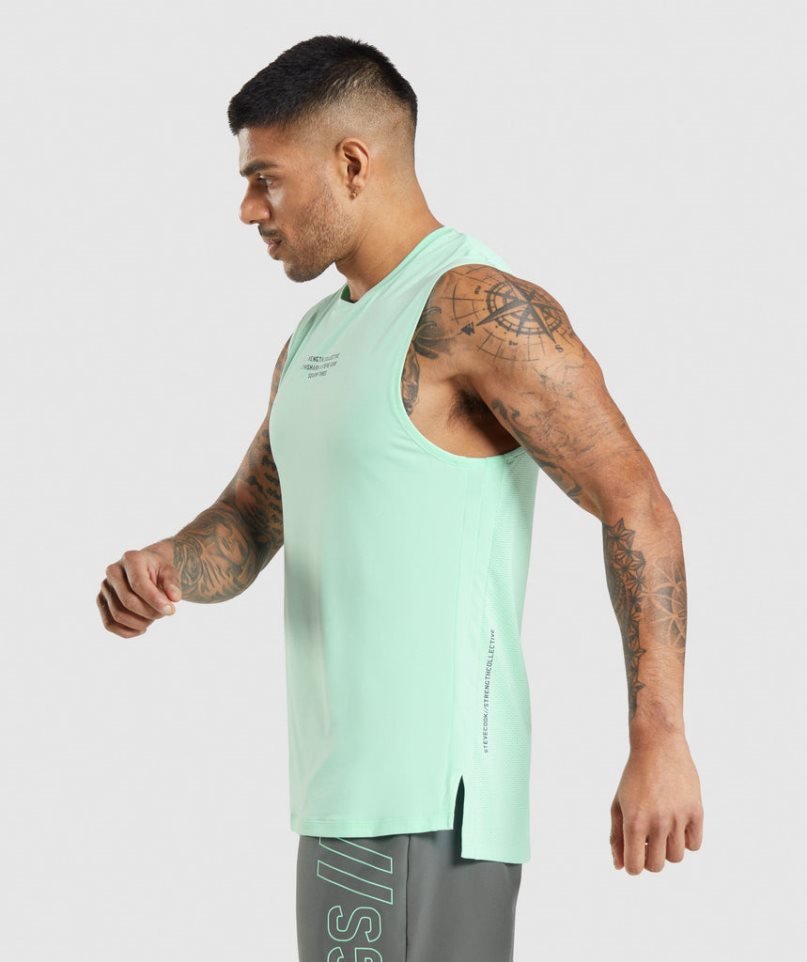 Gymshark Steve Cook Linnen Herr Mintgröna | SE-90513M