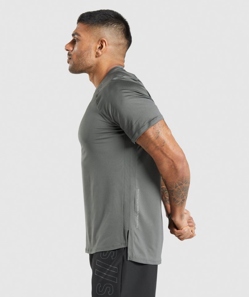 Gymshark Steve Cook T-shirt Herr Grå | SE-51704E