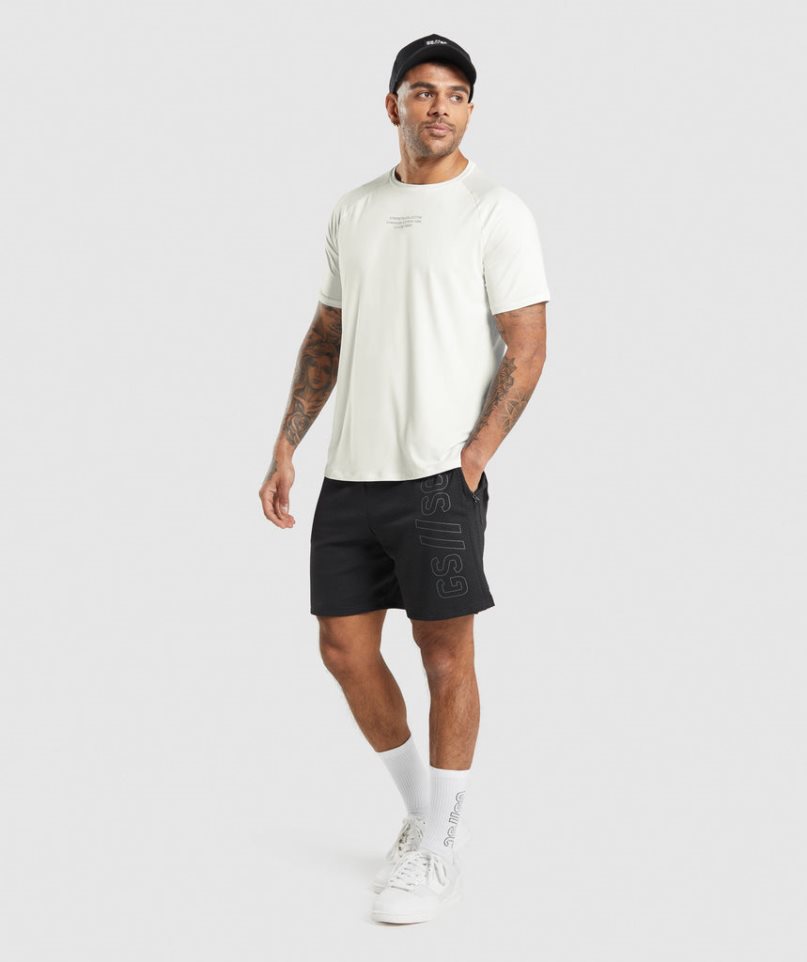 Gymshark Steve Cook T-shirt Herr Vita | SE-38650J