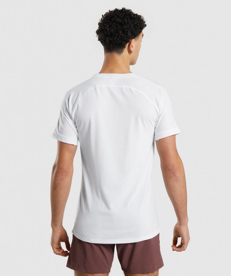 Gymshark Studio Amplify T-shirt Herr Vita | SE-21586X