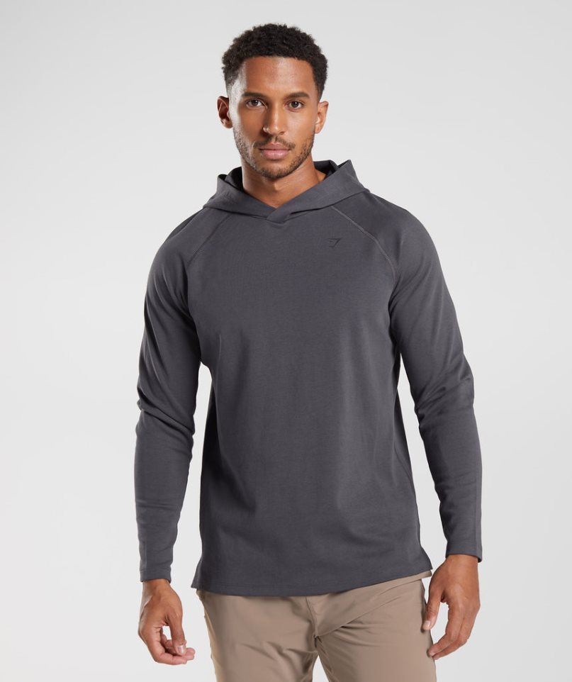 Gymshark Studio Hoodie Herr Mörkgrå | SE-94360D