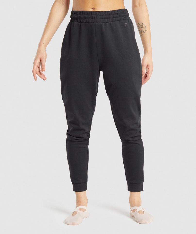 Gymshark Studio Mjukisbyxor Dam Svarta | SE-37548A