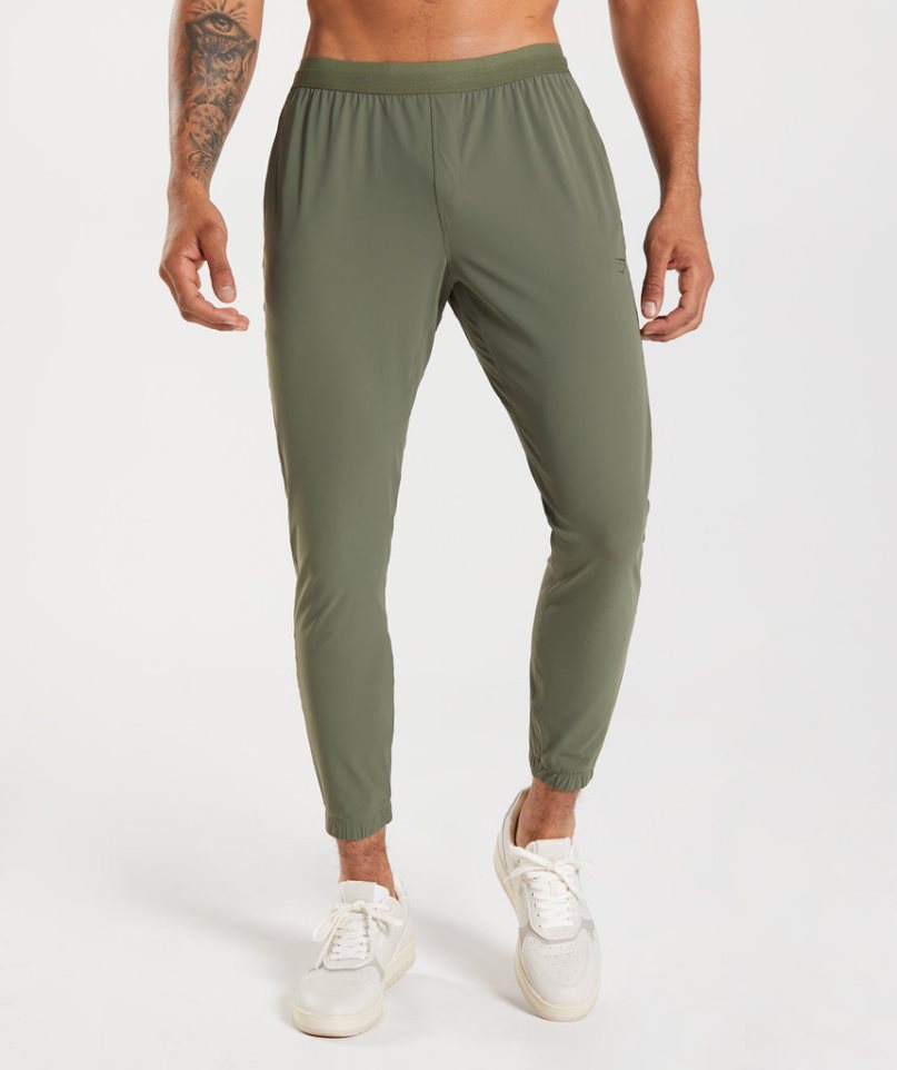 Gymshark Studio Mjukisbyxor Herr Olivgröna | SE-69148X