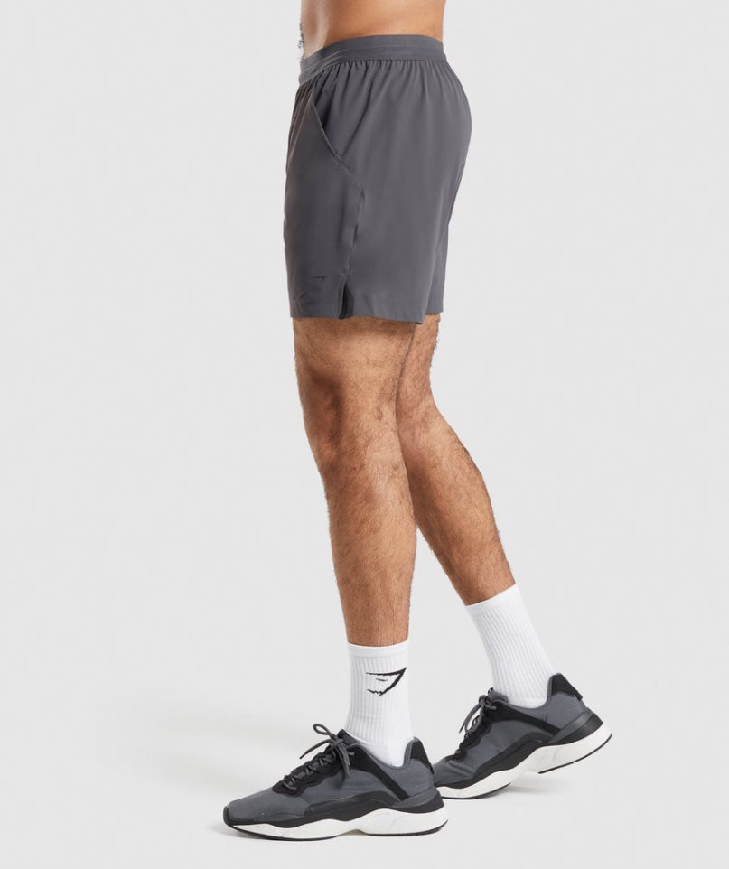 Gymshark Studio Shorts Herr Mörkgrå | SE-52098Q