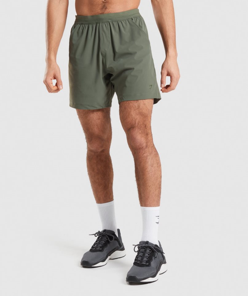 Gymshark Studio Shorts Herr Olivgröna | SE-72419J