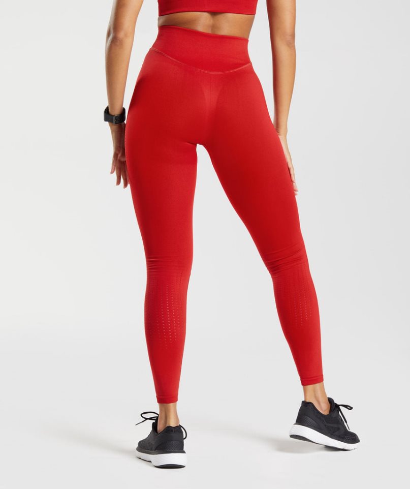 Gymshark Sweat Seamless Sculpt Leggings Dam Röda | SE-09785Y