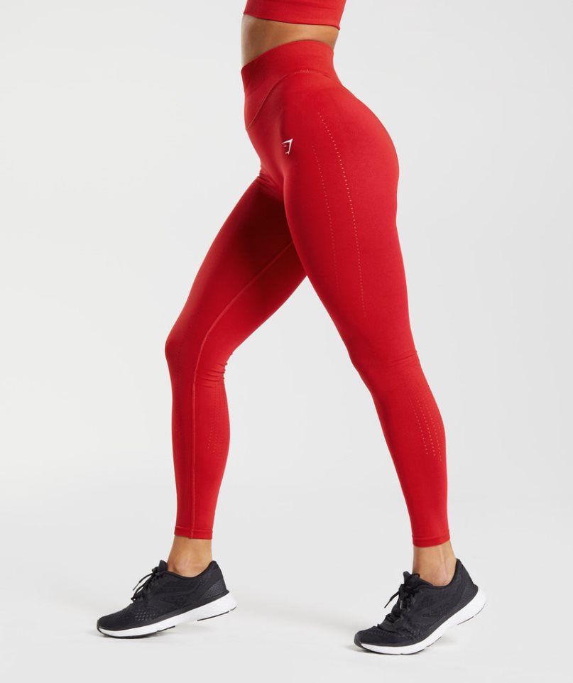 Gymshark Sweat Seamless Sculpt Leggings Dam Röda | SE-09785Y