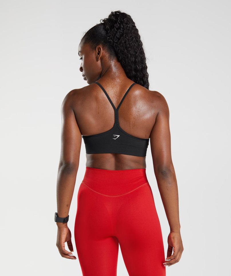 Gymshark Sweat Seamless Sport Bh Dam Svarta | SE-59304Z