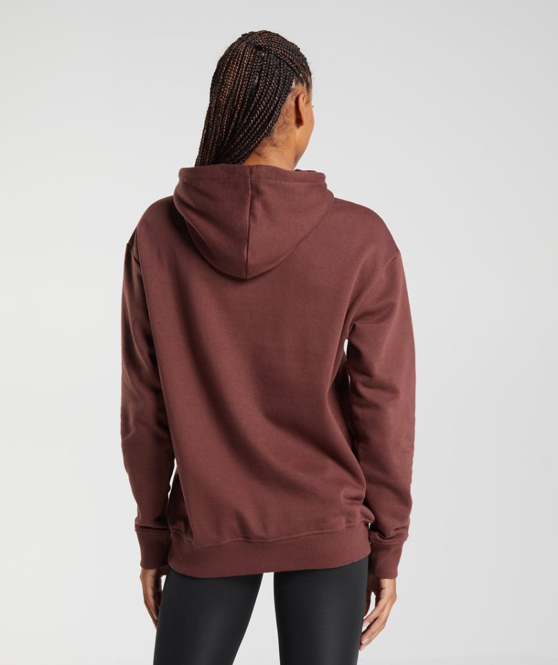 Gymshark Tränings Boyfriend Hoodie Dam Bruna | SE-38276X