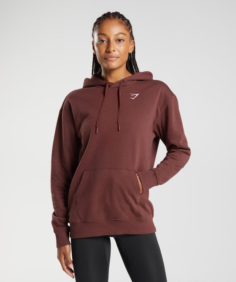 Gymshark Tränings Boyfriend Hoodie Dam Bruna | SE-38276X