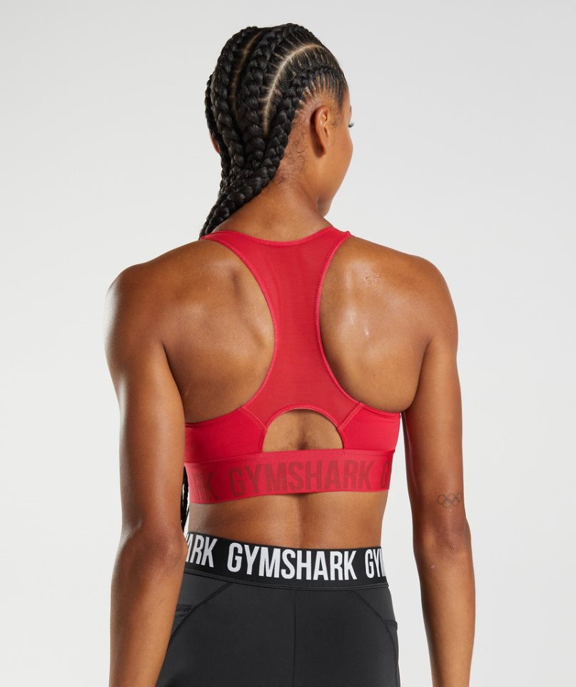 Gymshark Tränings Brandmark Sport Bh Dam Röda | SE-47063K