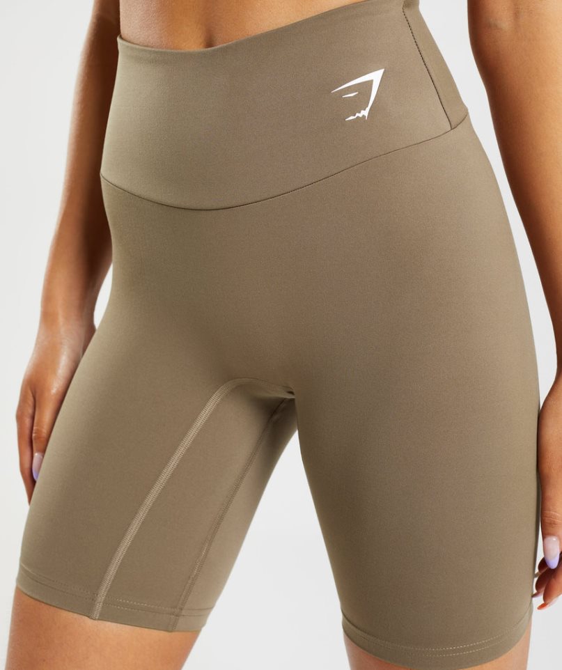 Gymshark Tränings Cycling Shorts Dam Bruna | SE-76582T