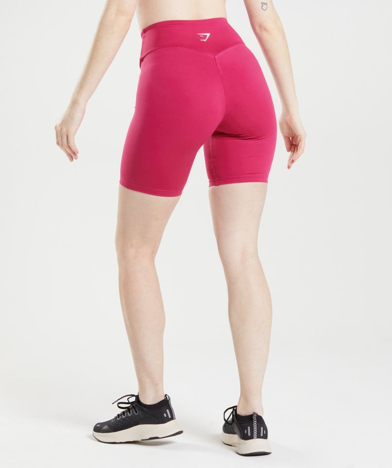 Gymshark Tränings Cycling Shorts Dam Rosa | SE-60198G