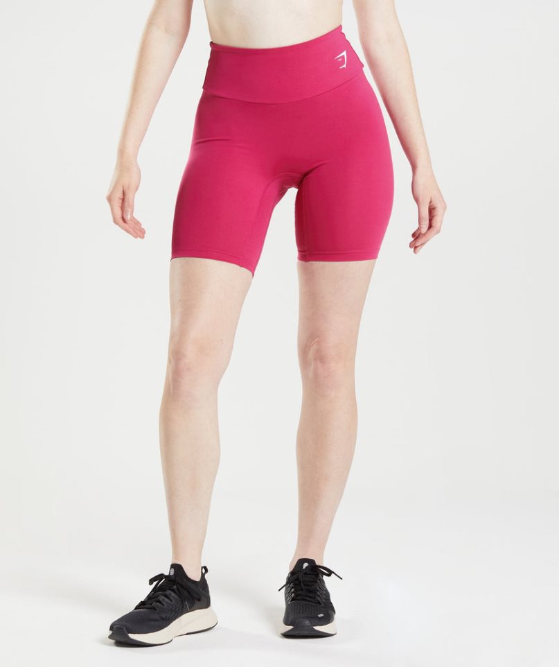 Gymshark Tränings Cycling Shorts Dam Rosa | SE-60198G