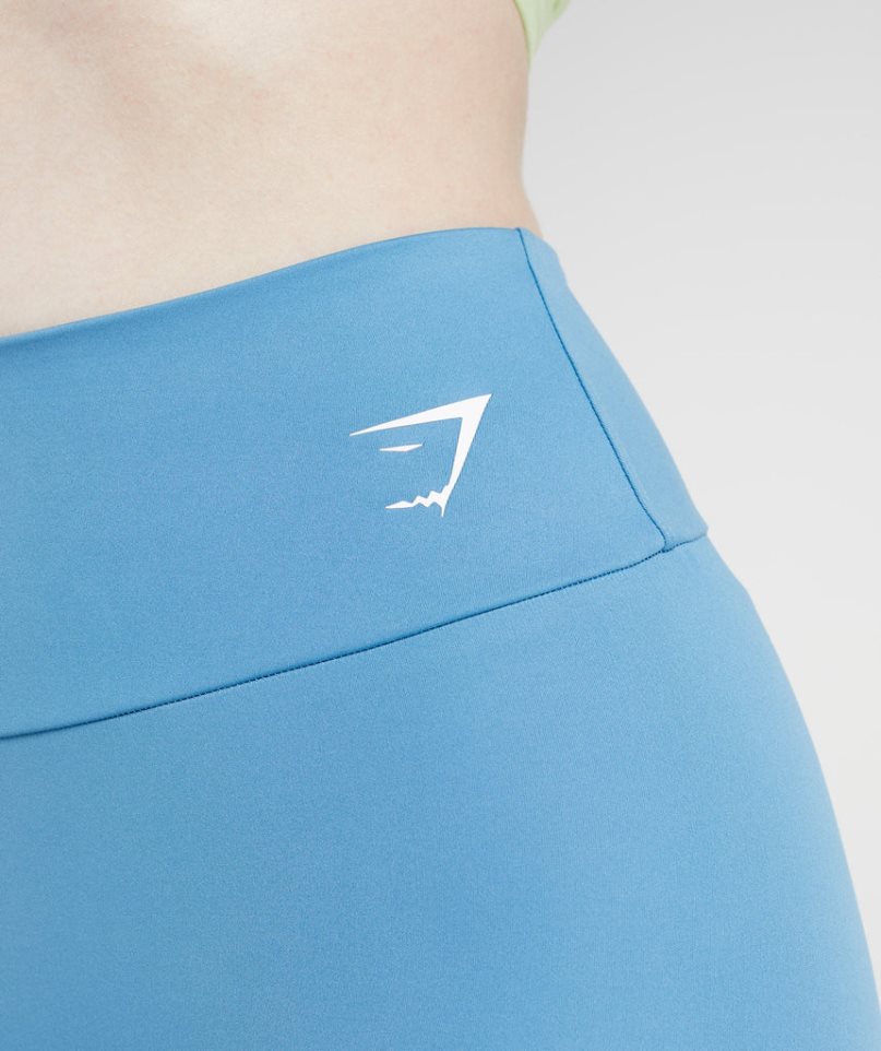 Gymshark Tränings Leggings Dam Blå | SE-16354M