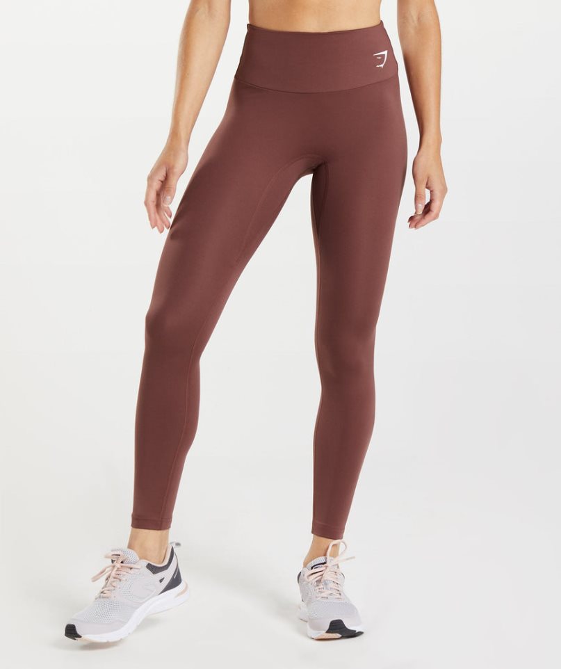 Gymshark Tränings Leggings Dam Bruna | SE-95841I