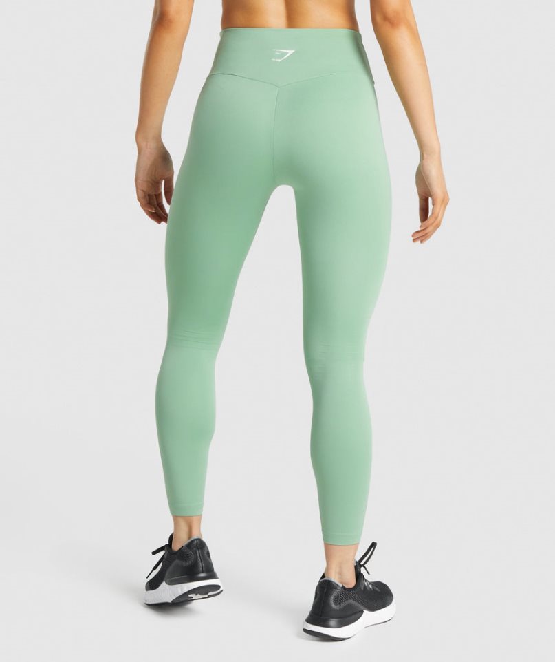 Gymshark Tränings Leggings Dam Ljusgröna | SE-37594Z