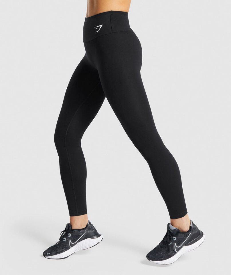 Gymshark Tränings Leggings Dam Svarta | SE-56729U