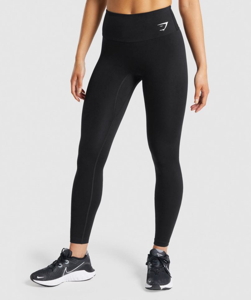 Gymshark Tränings Leggings Dam Svarta | SE-56729U