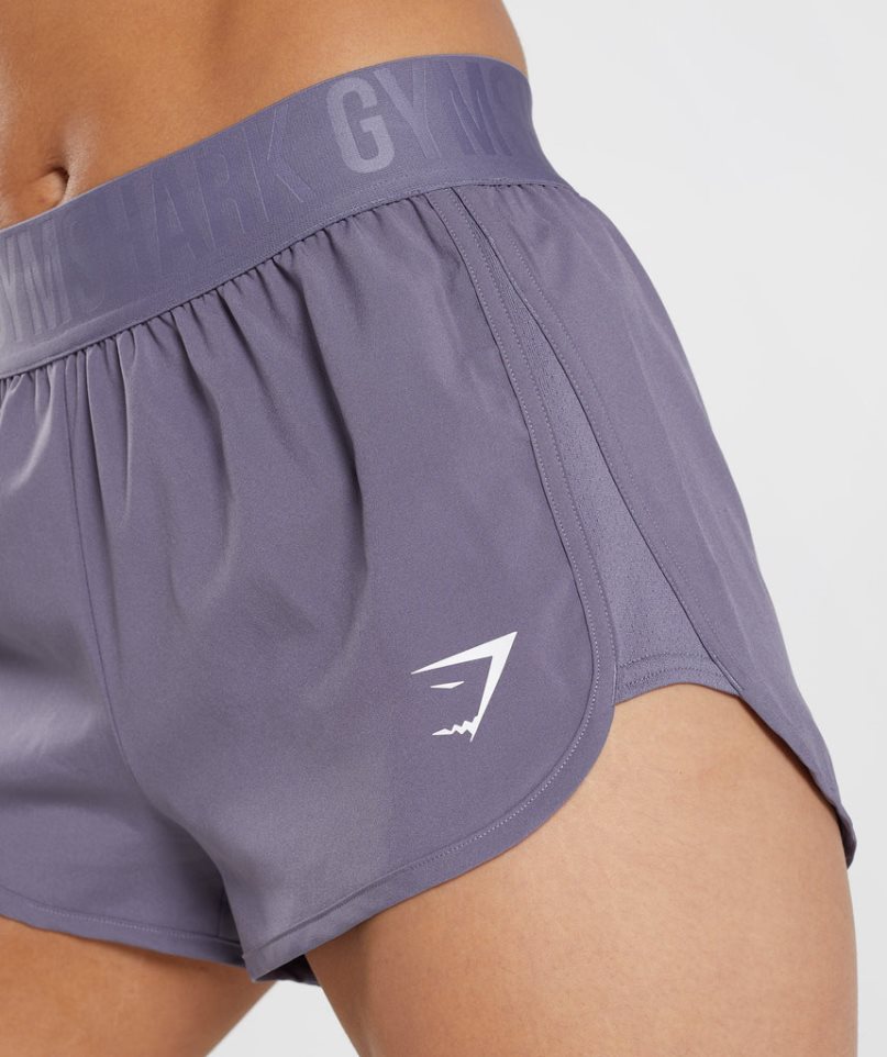 Gymshark Tränings Loose Fit Shorts Dam Lila | SE-84936S