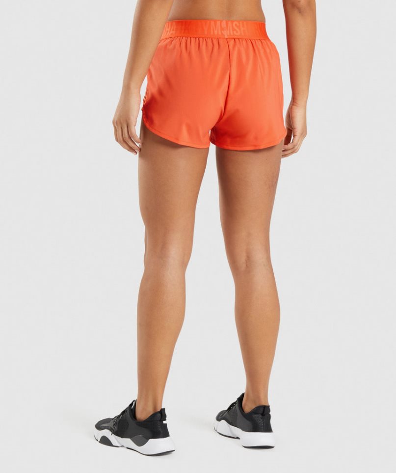 Gymshark Tränings Loose Fit Shorts Dam Orange | SE-02369A