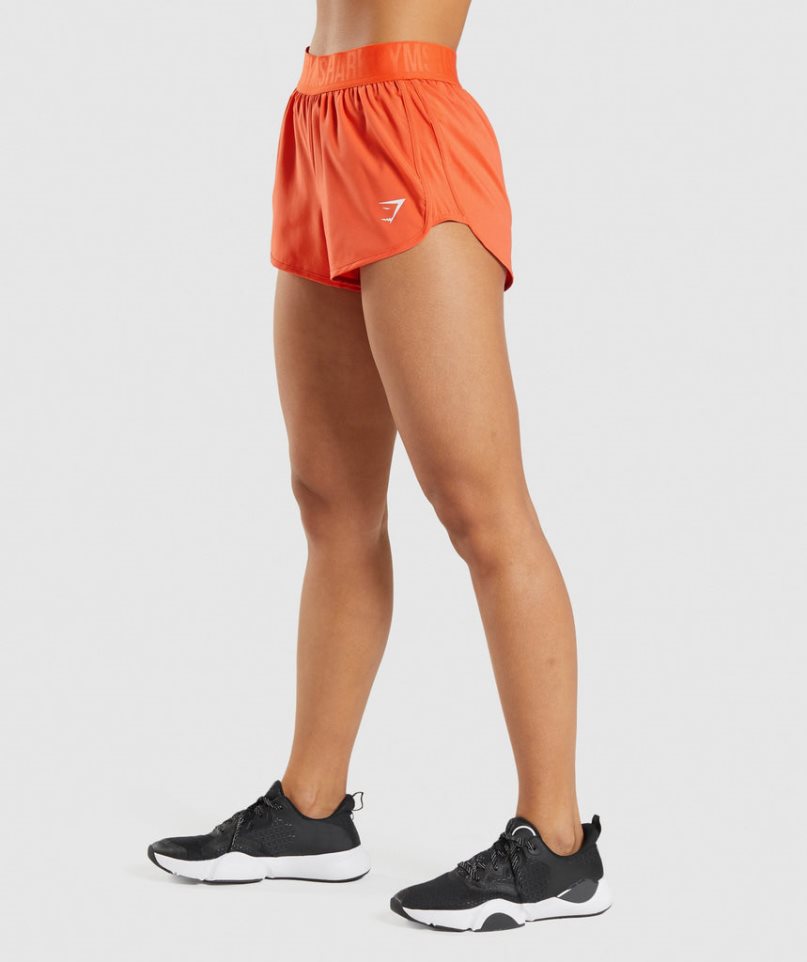 Gymshark Tränings Loose Fit Shorts Dam Orange | SE-02369A