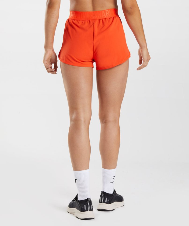 Gymshark Tränings Loose Fit Shorts Dam Orange | SE-86239E