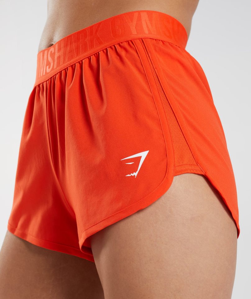 Gymshark Tränings Loose Fit Shorts Dam Orange | SE-86239E