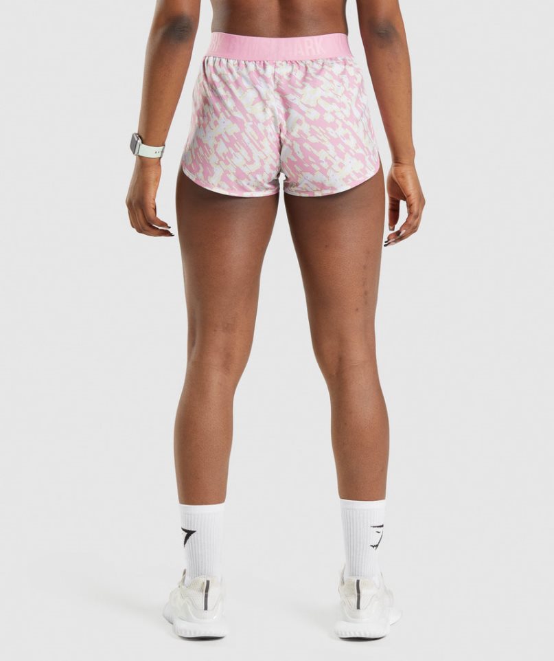 Gymshark Tränings Loose Fit Shorts Dam Rosa | SE-60195M