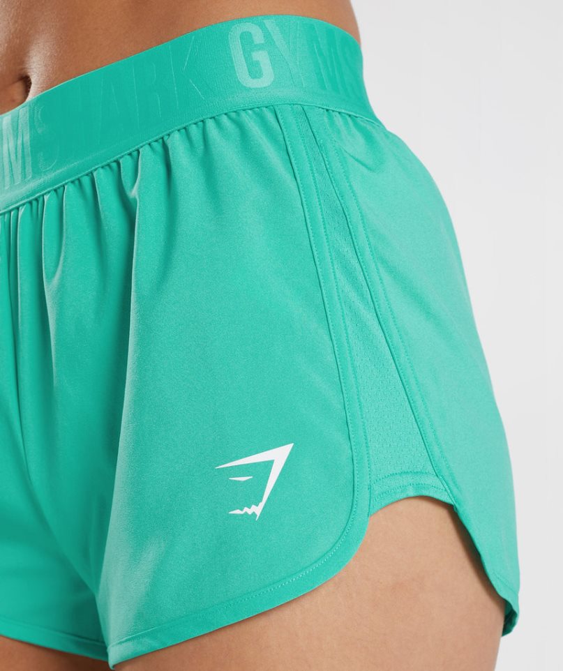 Gymshark Tränings Loose Fit Shorts Dam Turkos | SE-32059O