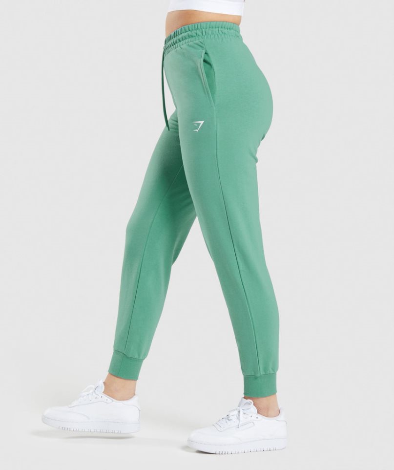 Gymshark Tränings Mjukisbyxor Dam Gröna | SE-04837M